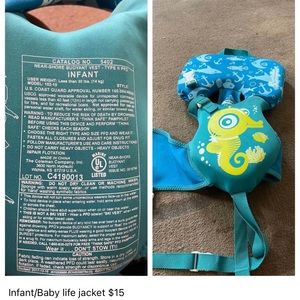 Infant life jacket
